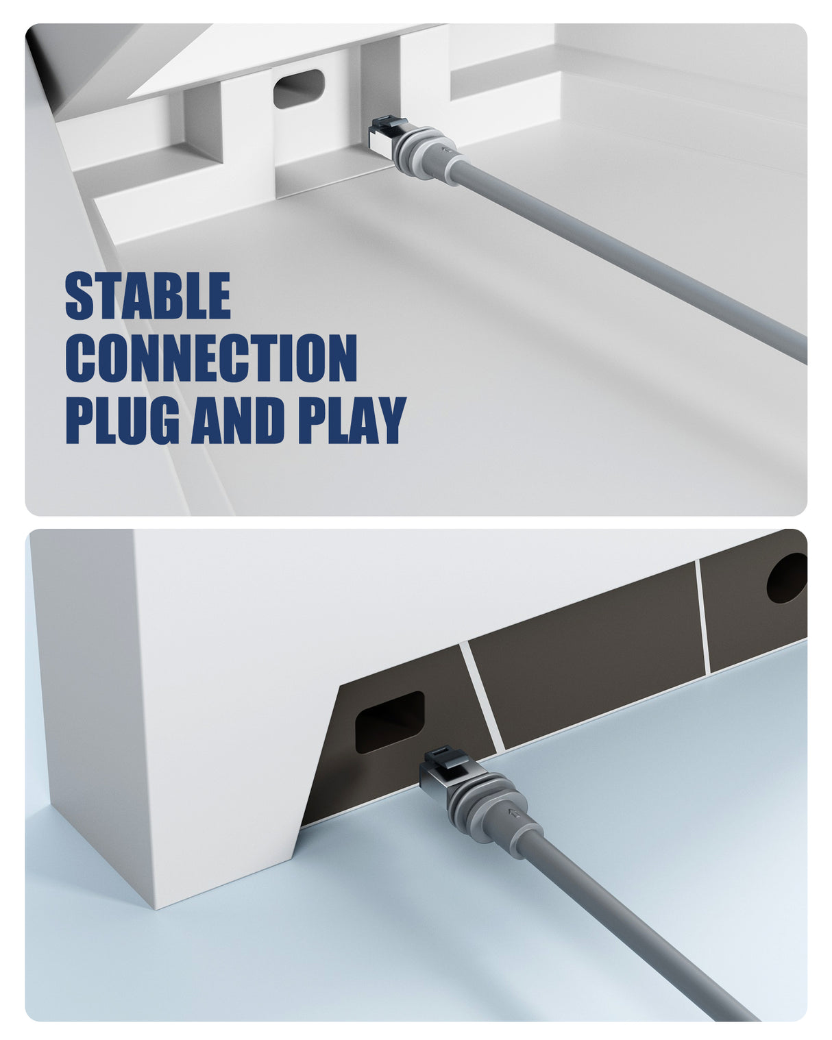 Fit for Starlink Gen 3 Cable, Compatible with Starlink Mini Replacement Cable, Including 75FT/100FT/125FT/150FT/200FT/ High Speed Waterproof Grey for Starlink Gen3