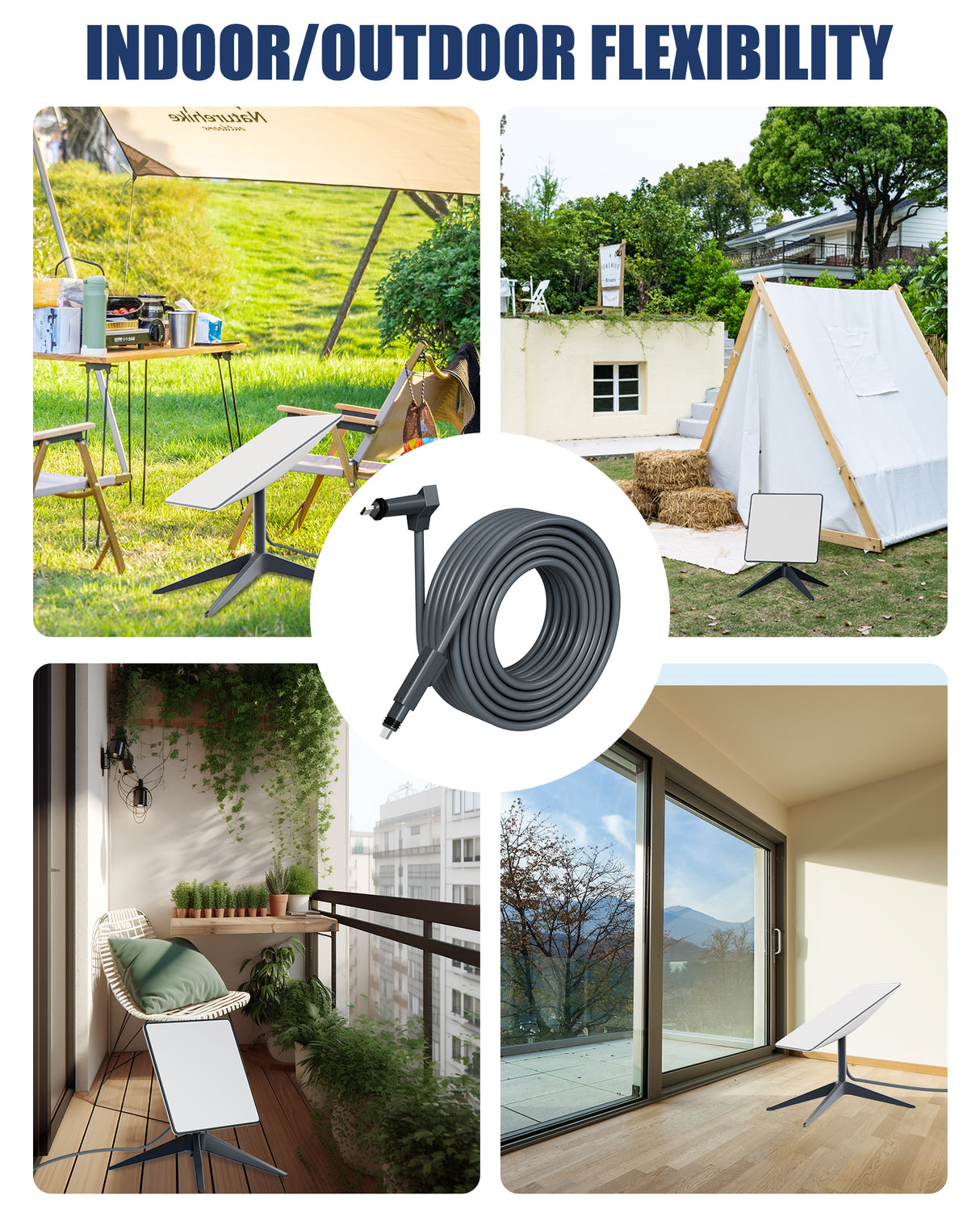 for Starlink Cable Gen 2, 35FT/50FT/65FT/100FT/150FT Compatible Replacement Cable, High Speed, Waterproof Grey for Starlink Gen2