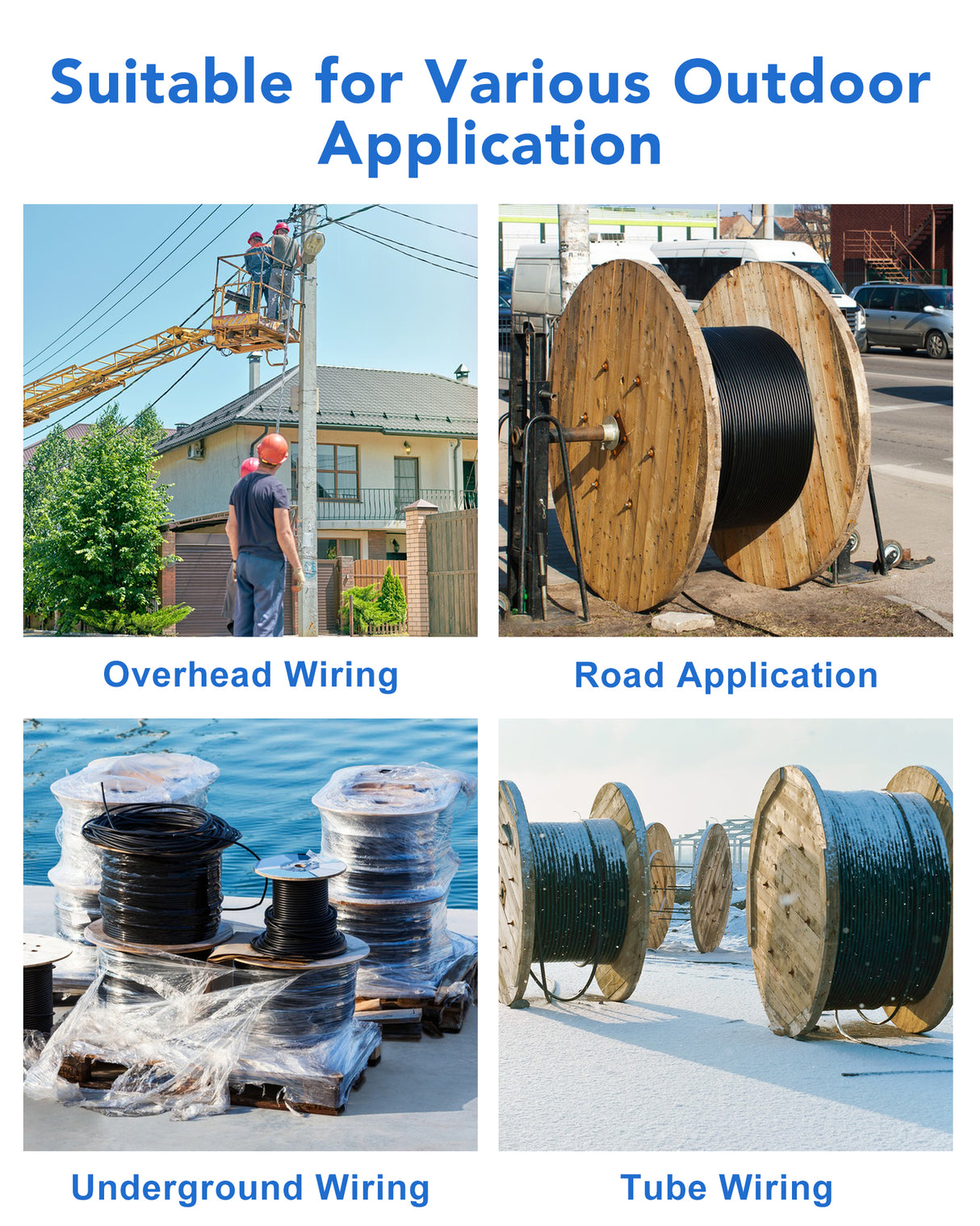 VANDESAIL Uniboot LC to LC OS2 Fiber Patch Cable, Armored Outdoor Single Mode Fiber Optical Cable,SMF Duplex 9/125um Fiber Jumper, OS2/OS1 Compatible