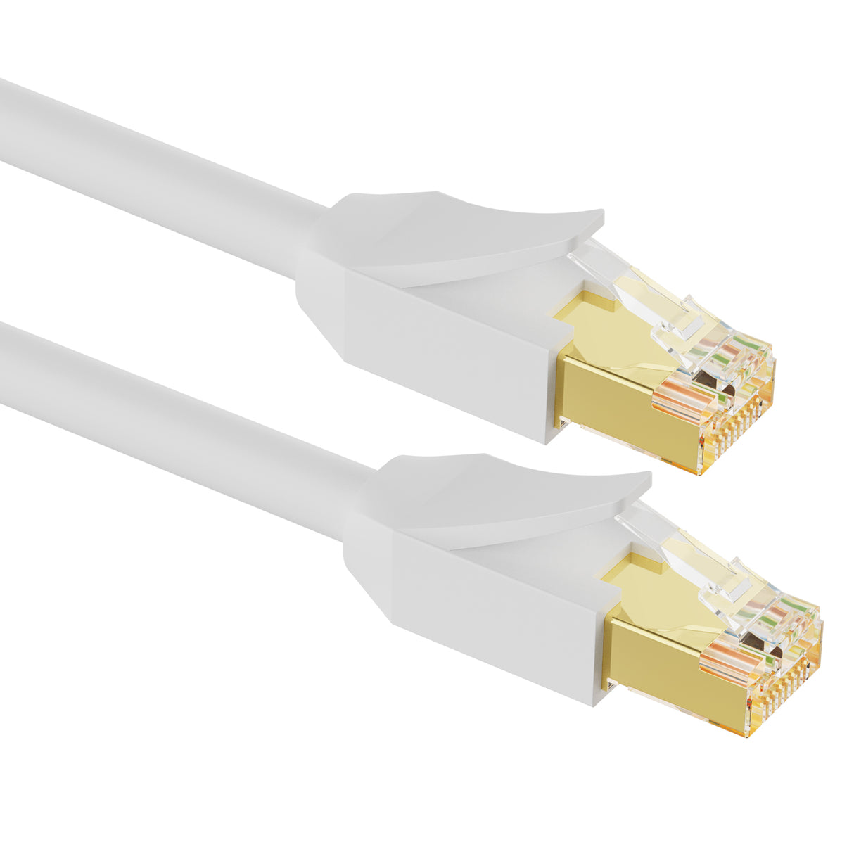 VANDESAIL Cat 8 Ethernet Cable Round, 40Gbps with RJ45 Gold Plated Connector SFTP, High Speed Gaming LAN Patch Cable