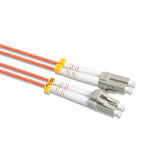Fiber Patch Cable, VANDESAIL 1 Meter Fiber Optic Cables with LC to LC Multimode OM1 Duplex 62.5/125um(1m/3.28ft) - vandesail