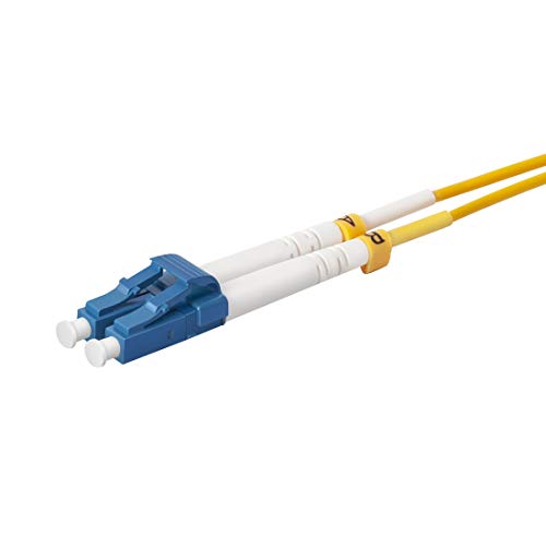 OS2 LC to LC Singlemode Fiber Patch Cable 1 Meter, VANDESAIL 2 Pack 9/125 Fiber Optic Cable Duplex - vandesail