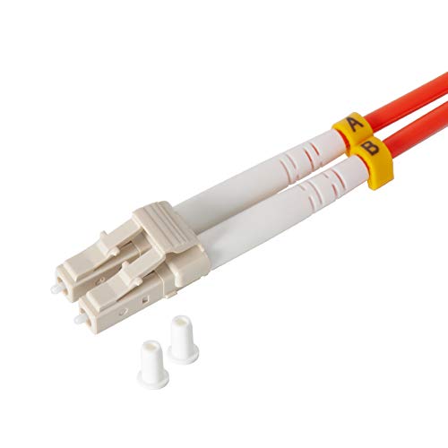 Fiber Patch Cable, VANDESAIL 1 Meter Fiber Optic Cables with LC to LC Multimode OM1 Duplex 62.5/125um(1m/3.28ft) - vandesail