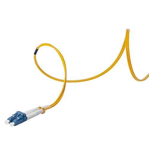 OS2 LC to LC Singlemode Fiber Patch Cable 1 Meter, VANDESAIL 2 Pack 9/125 Fiber Optic Cable Duplex - vandesail