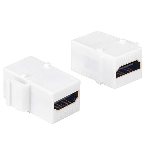 HDMI Keystone Jack, MOERISICAL 10 Pack HDMI Keystone Insert Female to Female Coupler Adapter - vandesail