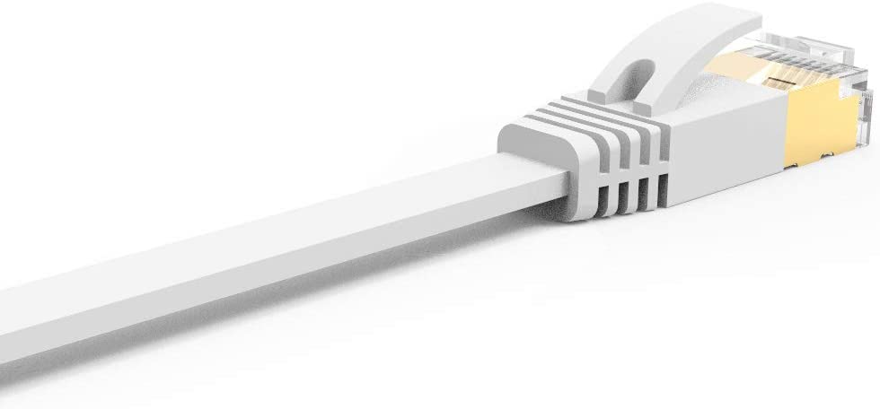 CAT 7 Ethernet Cable, 16ft VANDESAIL RJ45 High Speed Network Cable STP Gigabit (5m/ 16ft, White) - vandesail