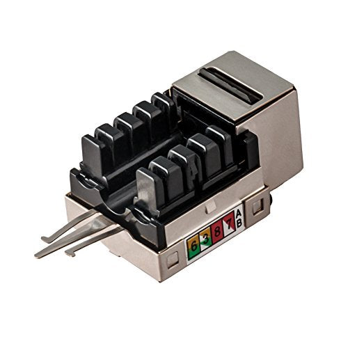 CAT6 Snap-in Shielded Keystone Jack, MACTISICAL RJ45 Cat 6 Ethernet Module Thunder-Proof in-Line Couplers - vandesail