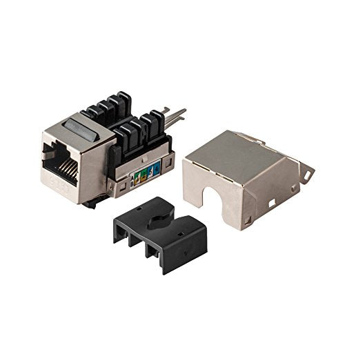 CAT6 Snap-in Shielded Keystone Jack, MACTISICAL RJ45 Cat 6 Ethernet Module Thunder-Proof in-Line Couplers - vandesail