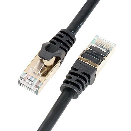 Ethernet Cable 6.5FT, 1 Pack VANDESAIL CAT7 LAN Network Cable RJ45 High Speed Round Patch Cord - vandesail