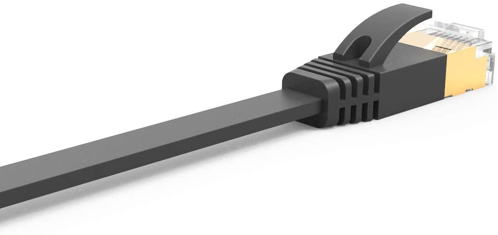 Ethernet Cable 15 ft, Vandesail CAT7 LAN Network Cable RJ45 High Speed Gold Plated Lead for Switch/Router/Modem (5m/15ft, Black) - vandesail