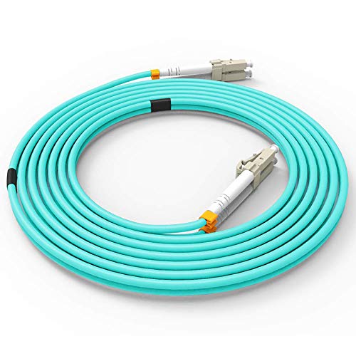 Fiber Patch Cable, 20M 1Pack VANDESAIL 10G Gigabit Fiber Optic Cables with LC to LC Multimode OM3 Duplex 50/125 OFNP - vandesail
