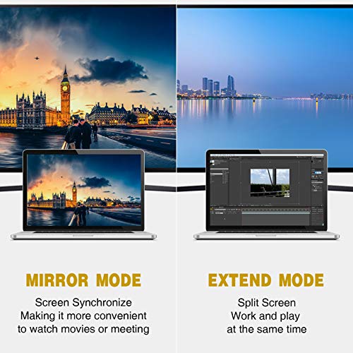 DisplayPort to DVI Cable, 6 FT VANDESAIL Display Port to DVI Male to Male Adapter Gold Plated Cord, Compatible with PC, Laptop, HDTV, Projector, Monitor and More(Black) - vandesail