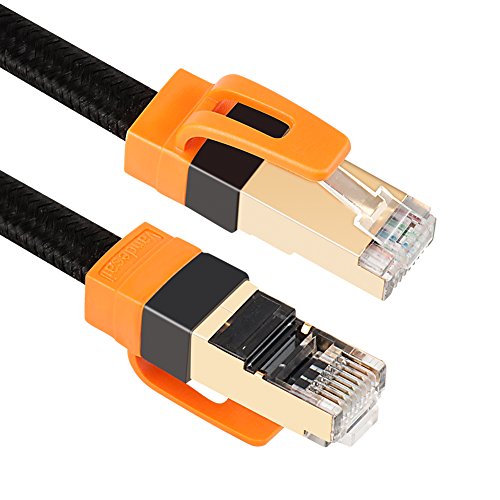 Vandesail CAT7 LAN Network Cable (1m/3ft, Nylon Braided-1pack)