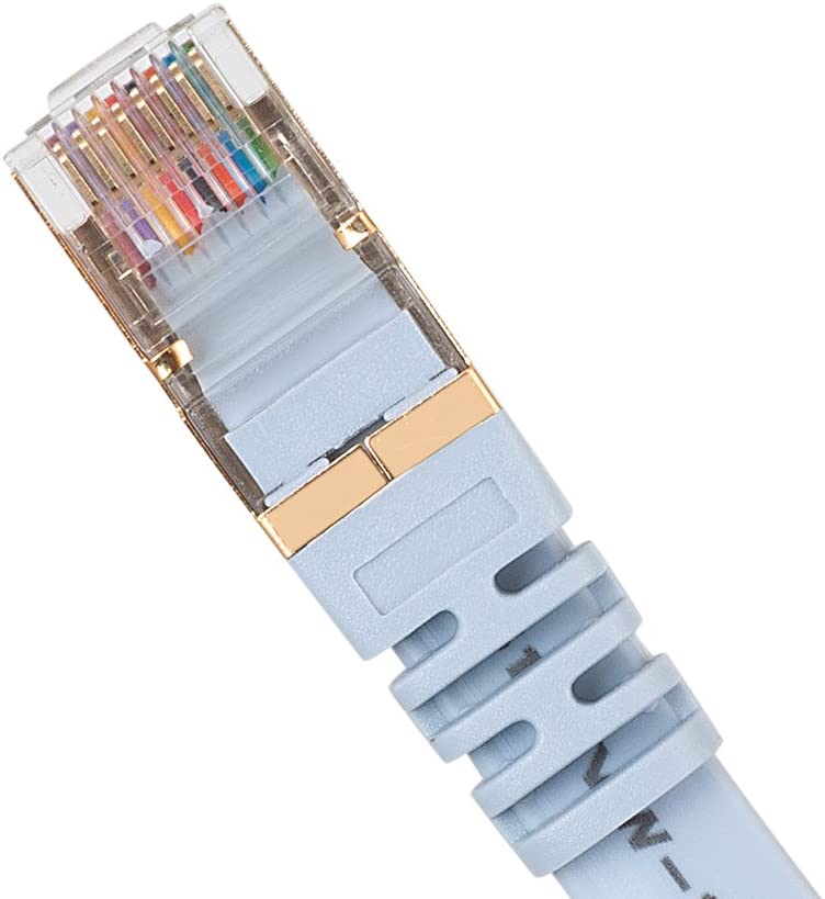 VANDESAIL 8ft USB to RJ45 FTDI Chip RS232 Console Cable for Routers/AP Router/Switch/Windows 7, 8 (2.4m/8ft, Blue) - vandesail