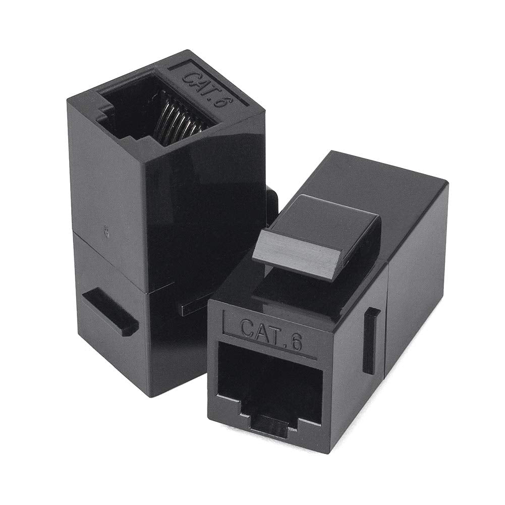 RJ45 Coupler, VANDESAIL Keystone Jack, Keystone Cat6 Coupler Female to Female, Connector (20Pack, Extender) - vandesail