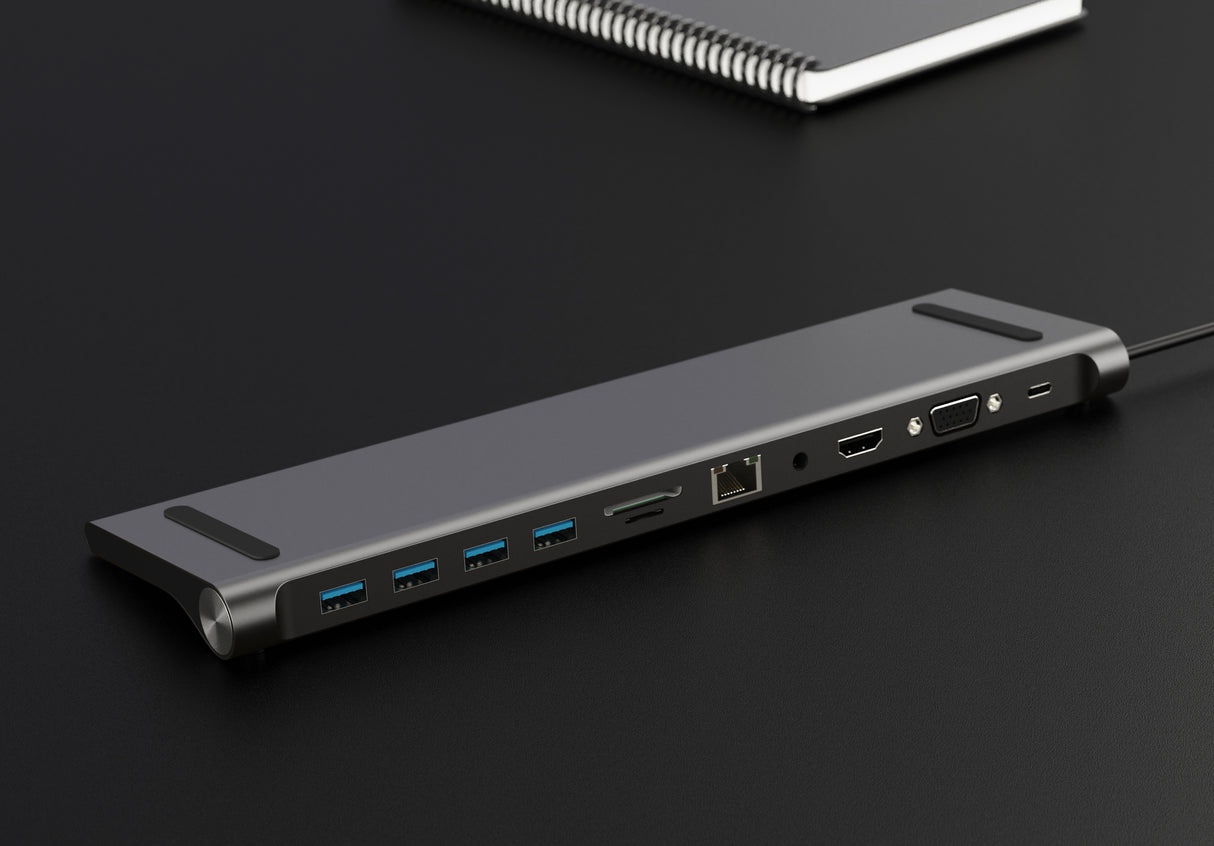 Vandesail 11 in 1 USB-C Multiport adapter for Windows 8.1/10 mac OS 10.10-10.14 - vandesail