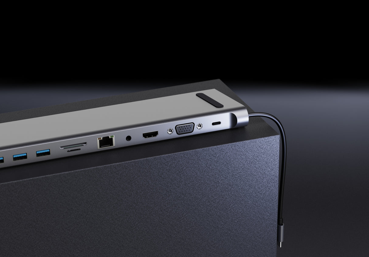 Vandesail 11 in 1 USB-C Multiport adapter for Windows 8.1/10 mac OS 10.10-10.14 - vandesail