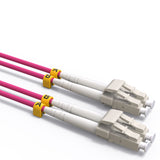 VANDESAIL OM4 LC to LC Fiber Patch Cable, 40G 100G  Fiber Optical Patch Cables Multimode OM4 Duplex 50/125