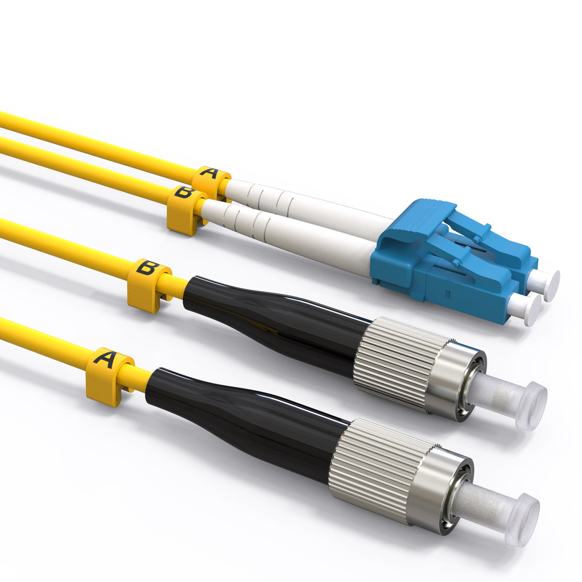 VANDESAIL OS2 LC to FC FIBER CABLE Single Mode 9/125um Optical Patch C ...