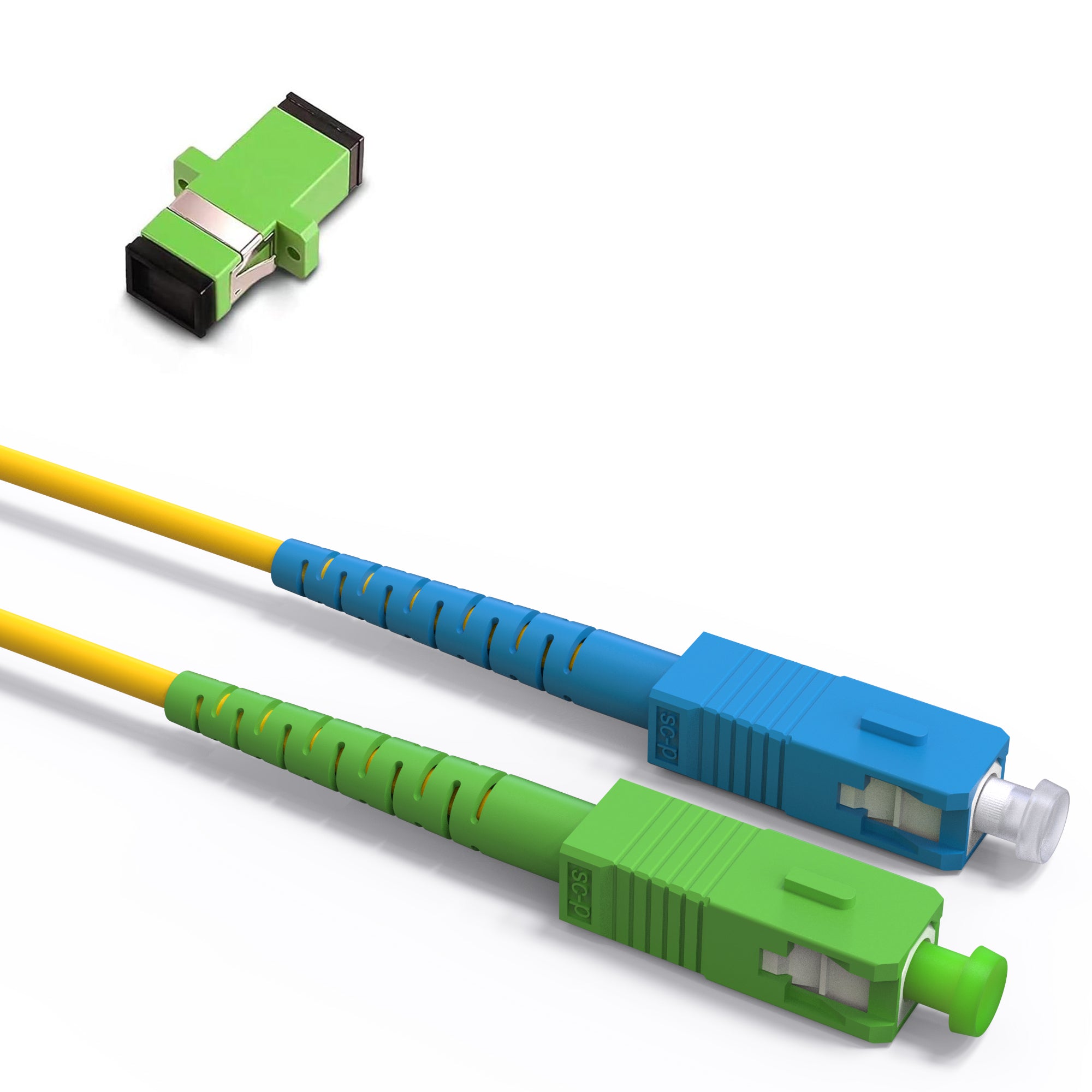 SC APC EMSECKO Fibre Optic Cable LC To SC 20 Cm (LC/APC-SC/APC) OS2 ...