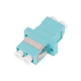 VANDESAIL Fiber Optic Adapter, LC to LC Duplex Multimode Fiber Optic Cable Adapter Coupler OM1 OM2 OM3 OM4