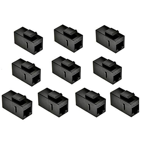 MOERISICAL EM1 EM1ZT-10P Keystone Jack, 10 Piece, CAT6 Straight Unshielded - vandesail