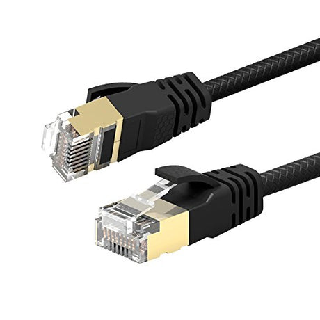 VANDESAIL CAT8 Ethernet Cables(2m/6.5ft, Black CAT8 2P)